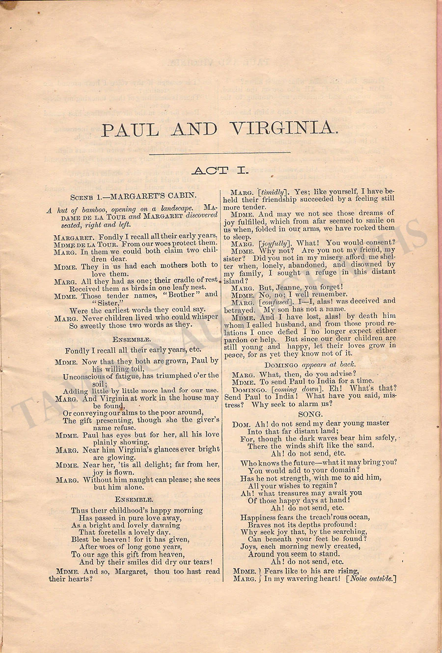 Abbott, Emma - Program Libretto 1870s - Image 3