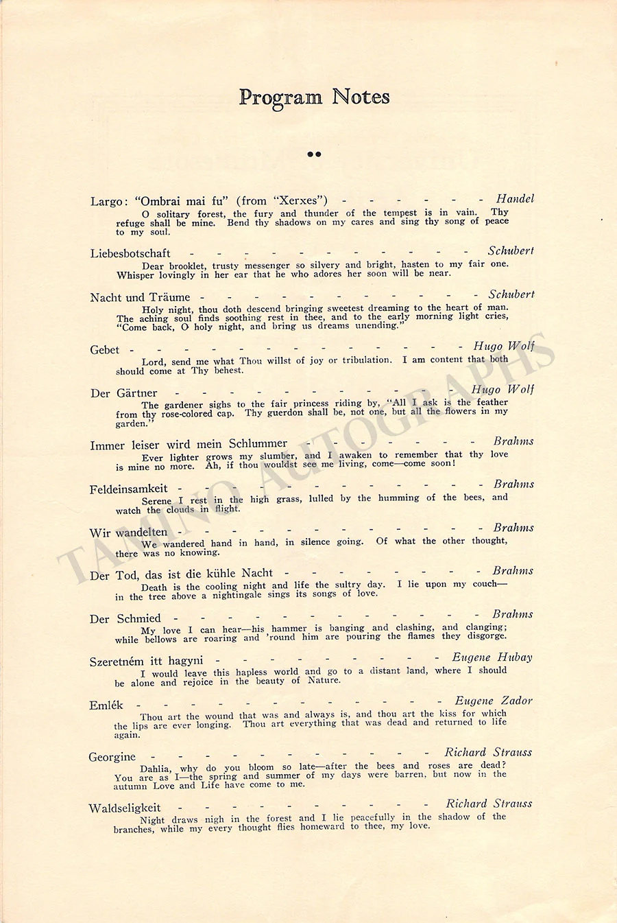 Szantho, Enid - Signed Program Minneapolis 1935 - Image 2