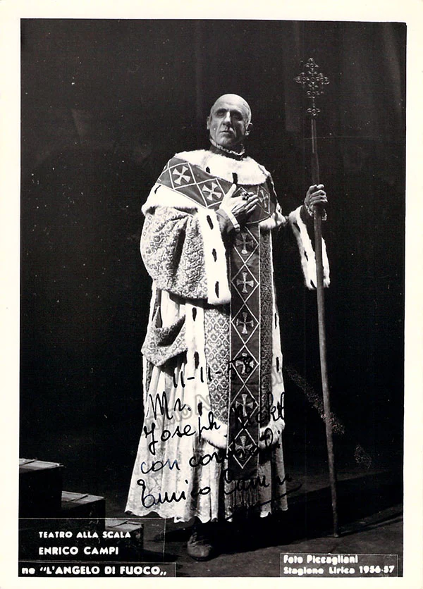 CAMPI, Enrico (Various Autographs)
