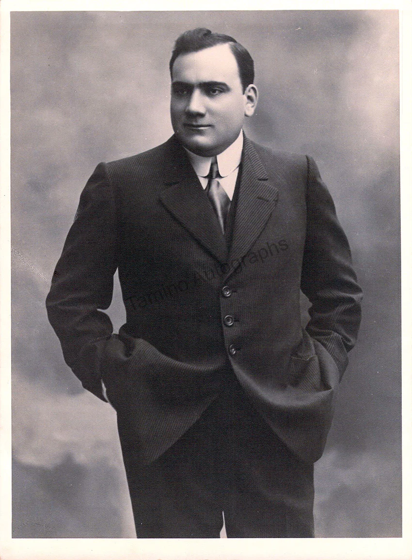 Caruso, Enrico - Signed Caricature San Francisco 1905 - Image 3