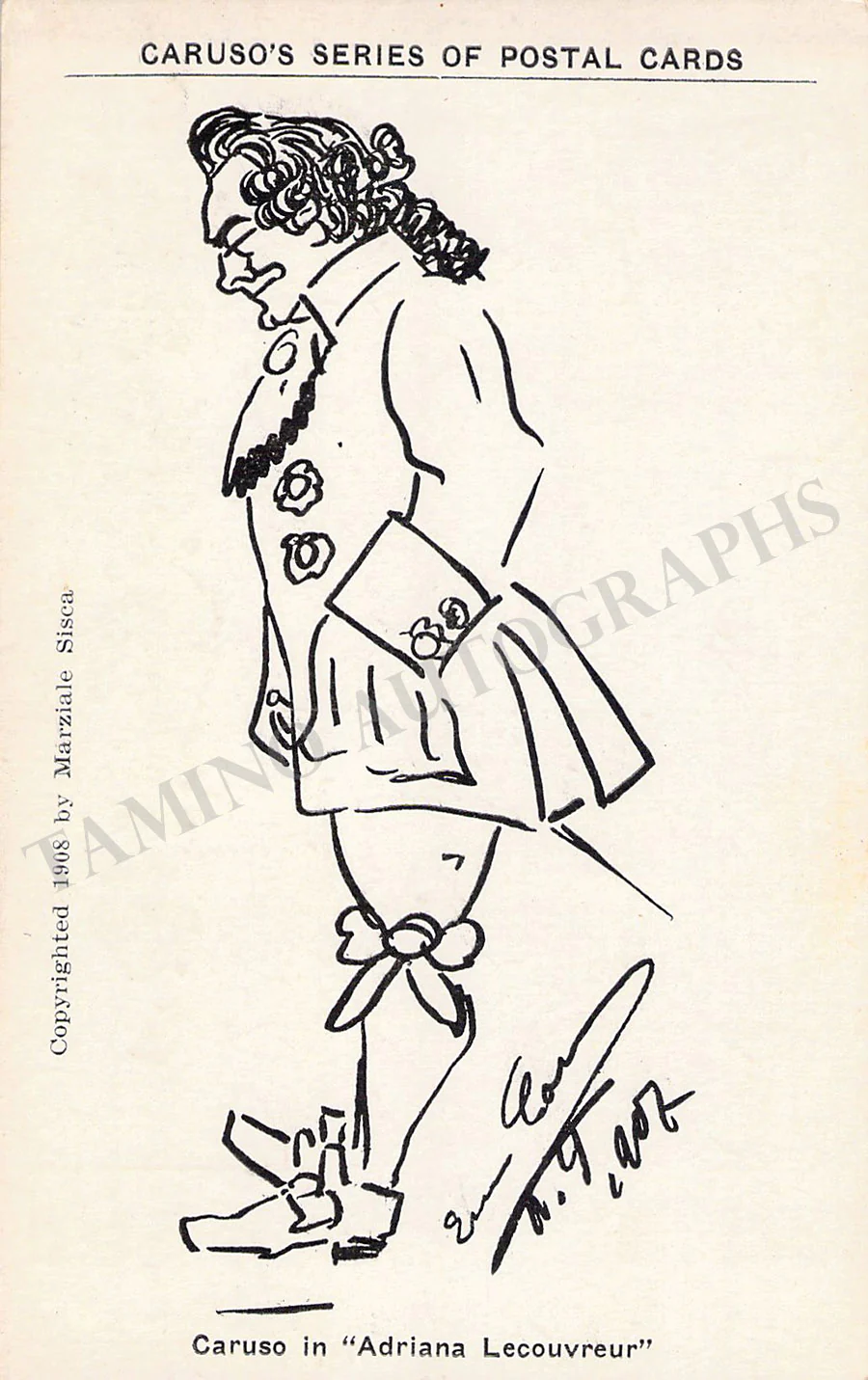 Caruso, Enrico - Collection of 10 Postcards with his Caricatures - Image 10
