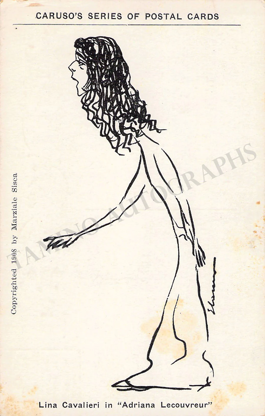 Caruso, Enrico - Collection of 10 Postcards with his Caricatures - Image 2