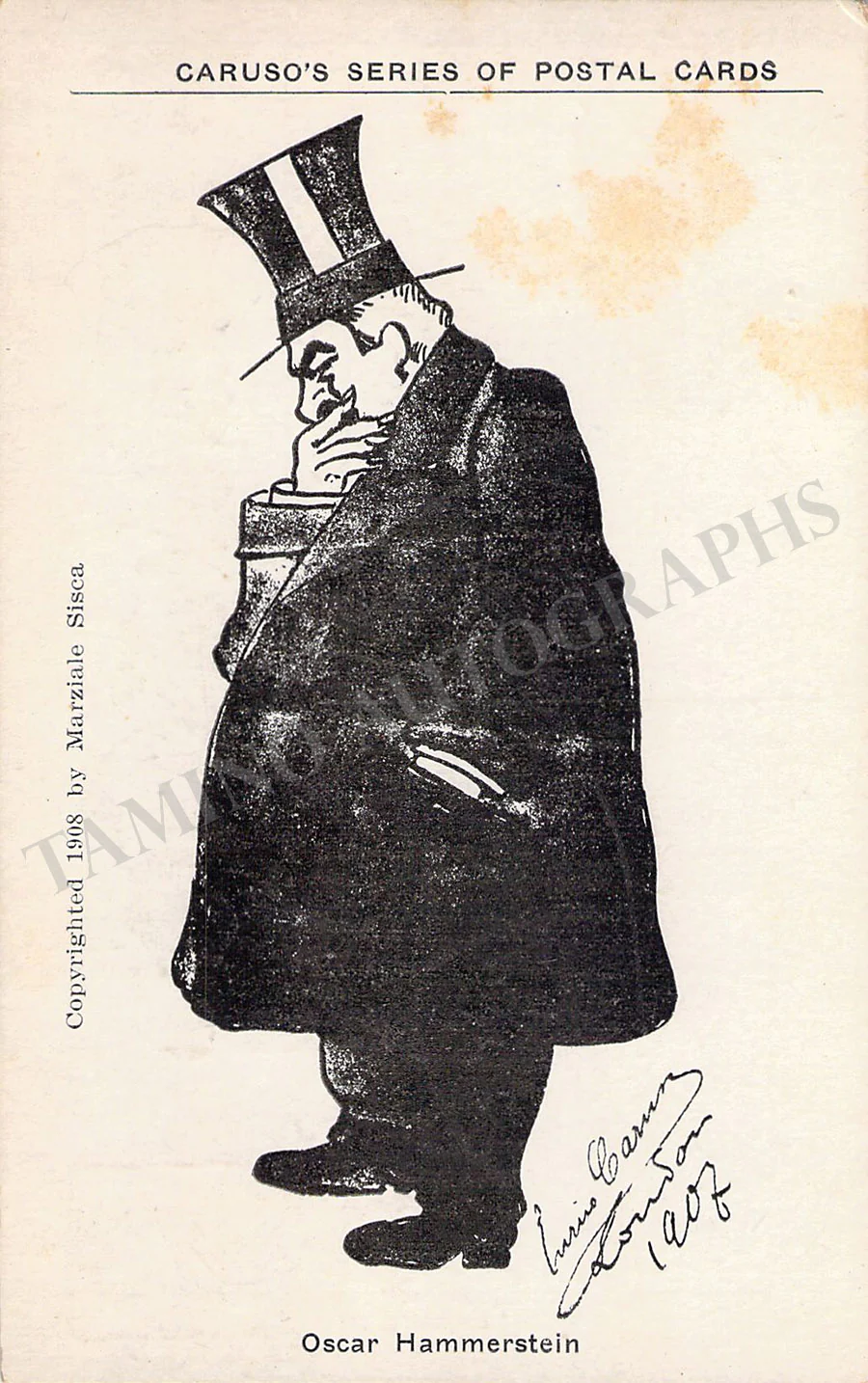 Caruso, Enrico - Collection of 10 Postcards with his Caricatures - Image 7