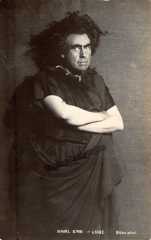 Erb, Karl - Autograph Note Signed 1949 + Unsigned Photo Postcard - Image 2