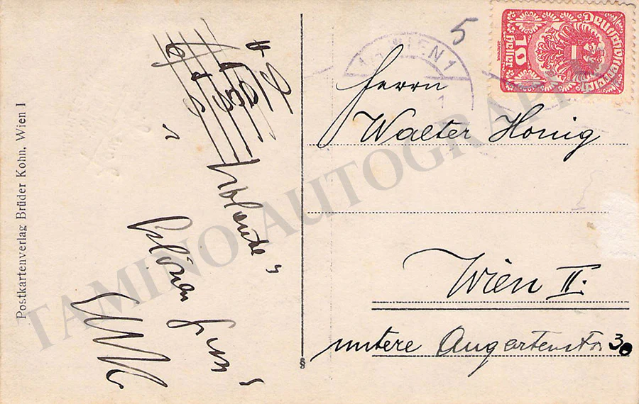 Korngold, Erich Wolfgang - Signed Photograph - Image 2