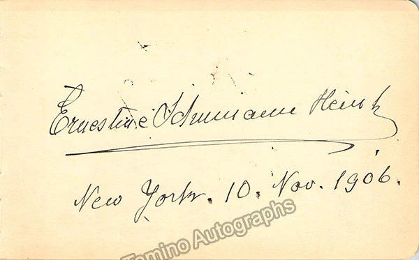 Schumann-Heink, Ernestine - Autograph Manuscripts (Various Options) - Image 8