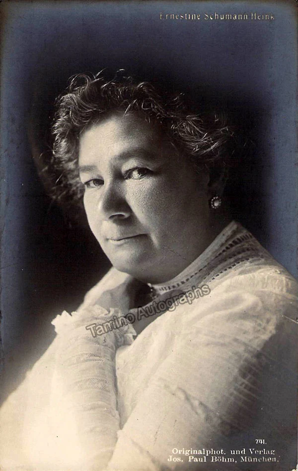 Schumann-Heink, Ernestine - Autograph Manuscripts (Various Options) - Image 9