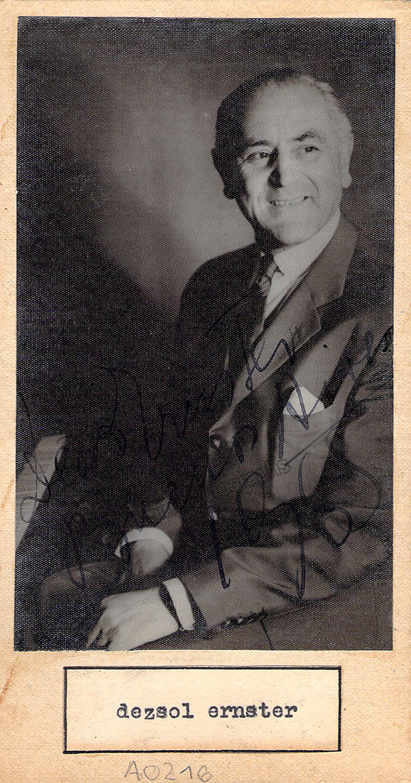 ERNSTER, Dezso (Various Autographs) - Image 5