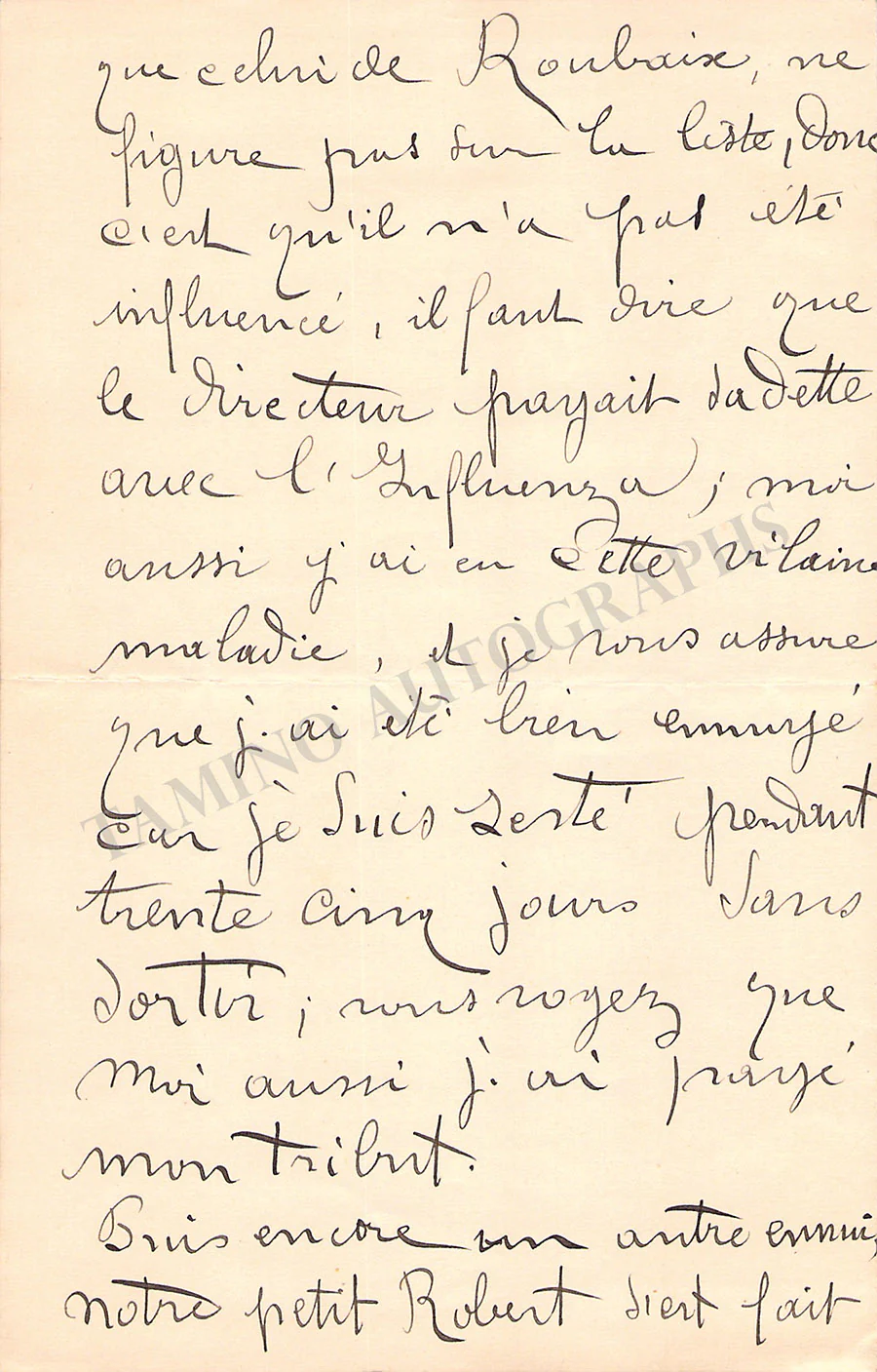 Escalais, Leon - Autograph Letter Signed - Image 2