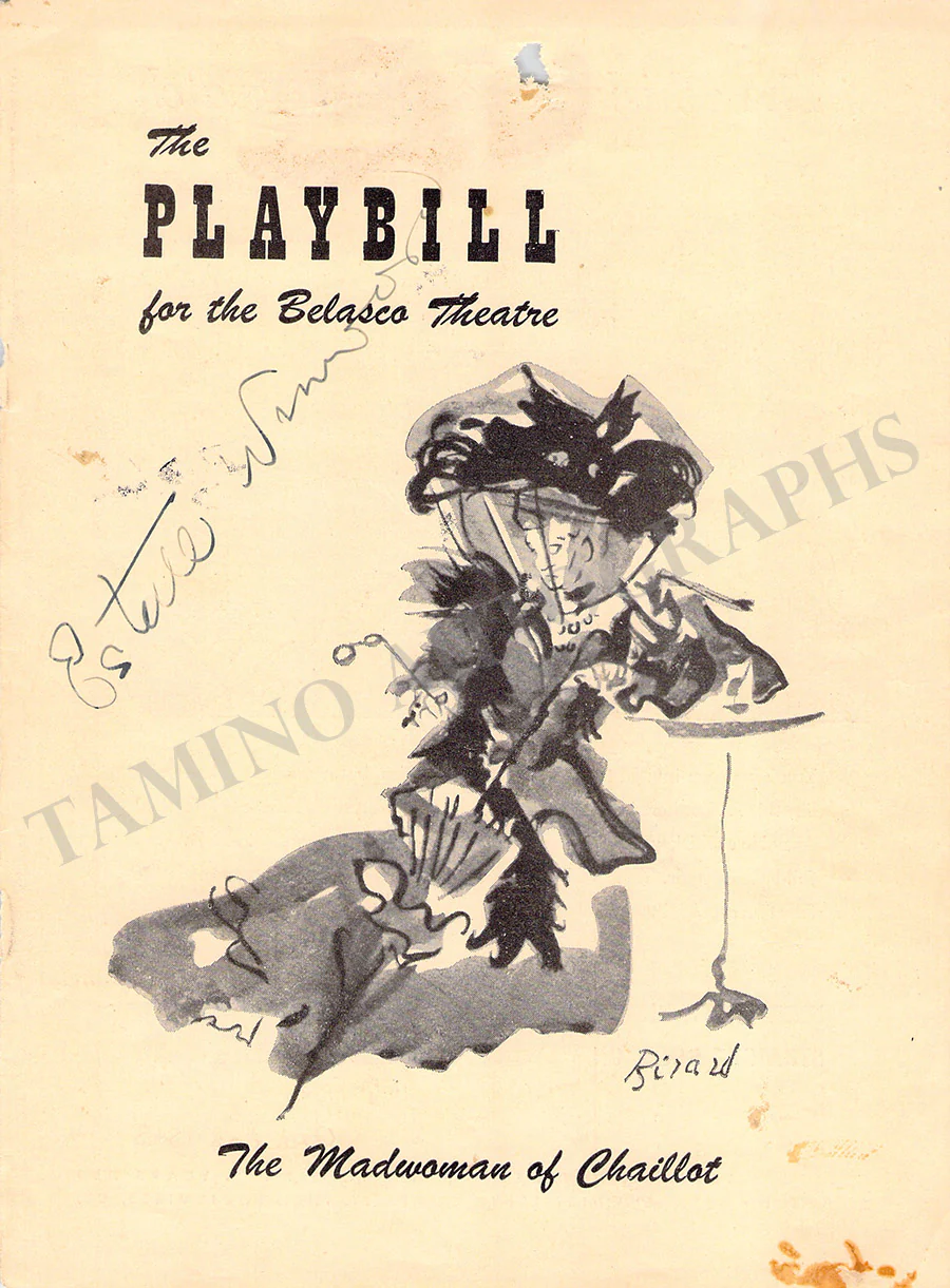 Winwood, Estelle - Signed Program Cover
