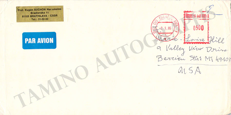 Suchon, Eugen - Signed Booklet - Image 3