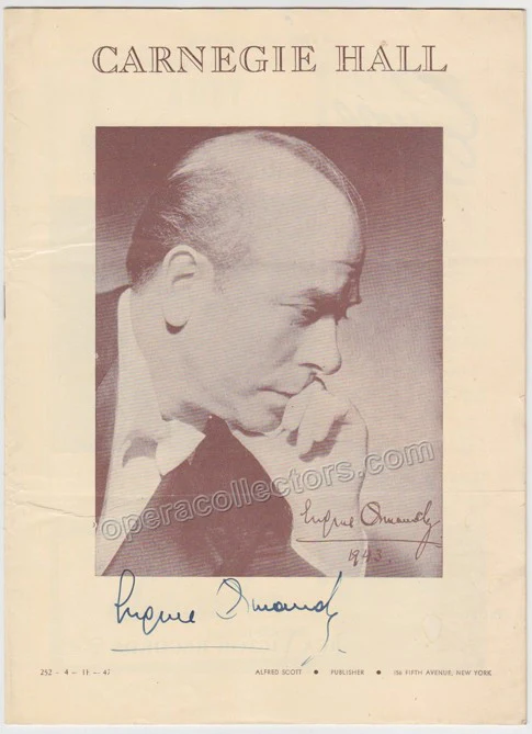 Ormandy, Eugene - Signed Concert Programs (Various Options) - Image 9