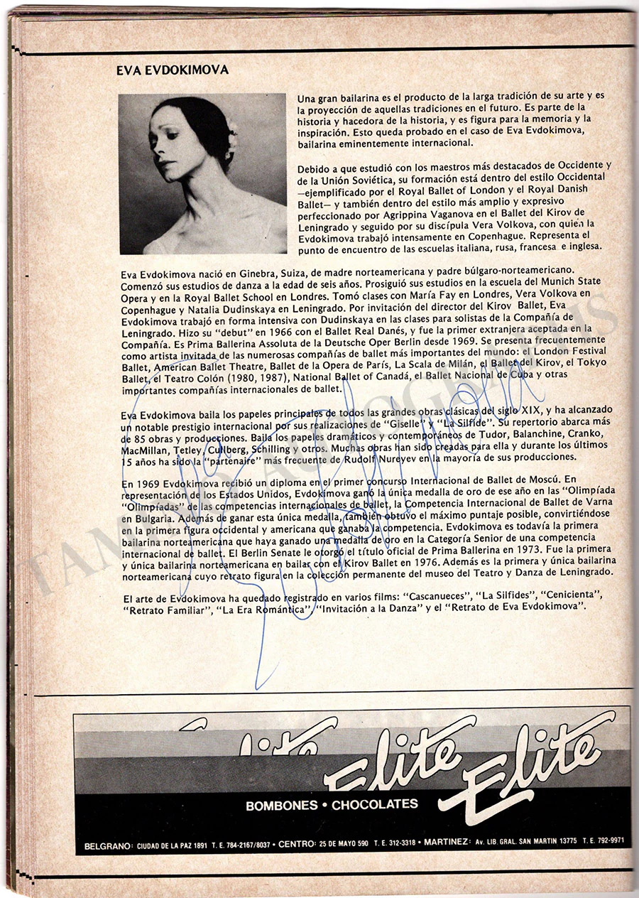 Evdokimova, Eva - Various Autographs - Image 4