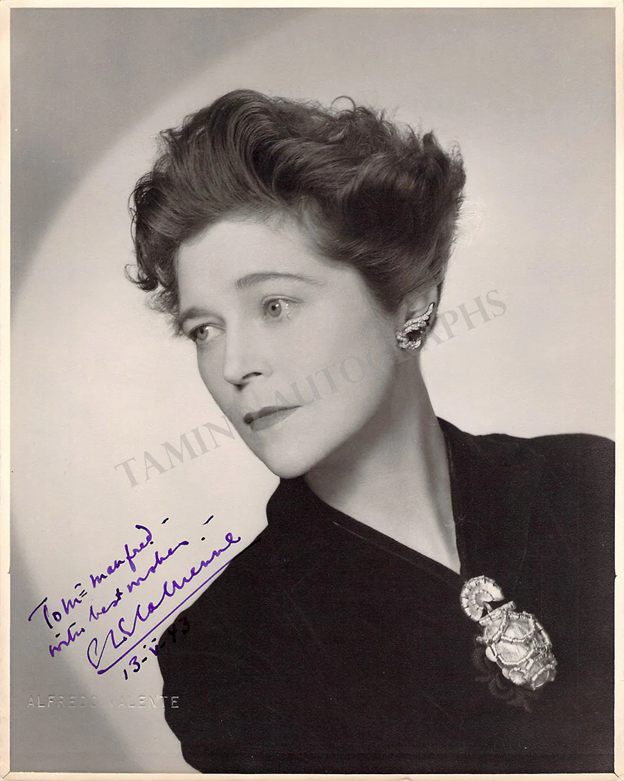 Le Gallienne, Eva - Signed Photograph 1943