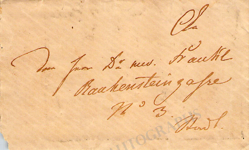 Elssler, Fanny - Personal Visiting Card - Image 2
