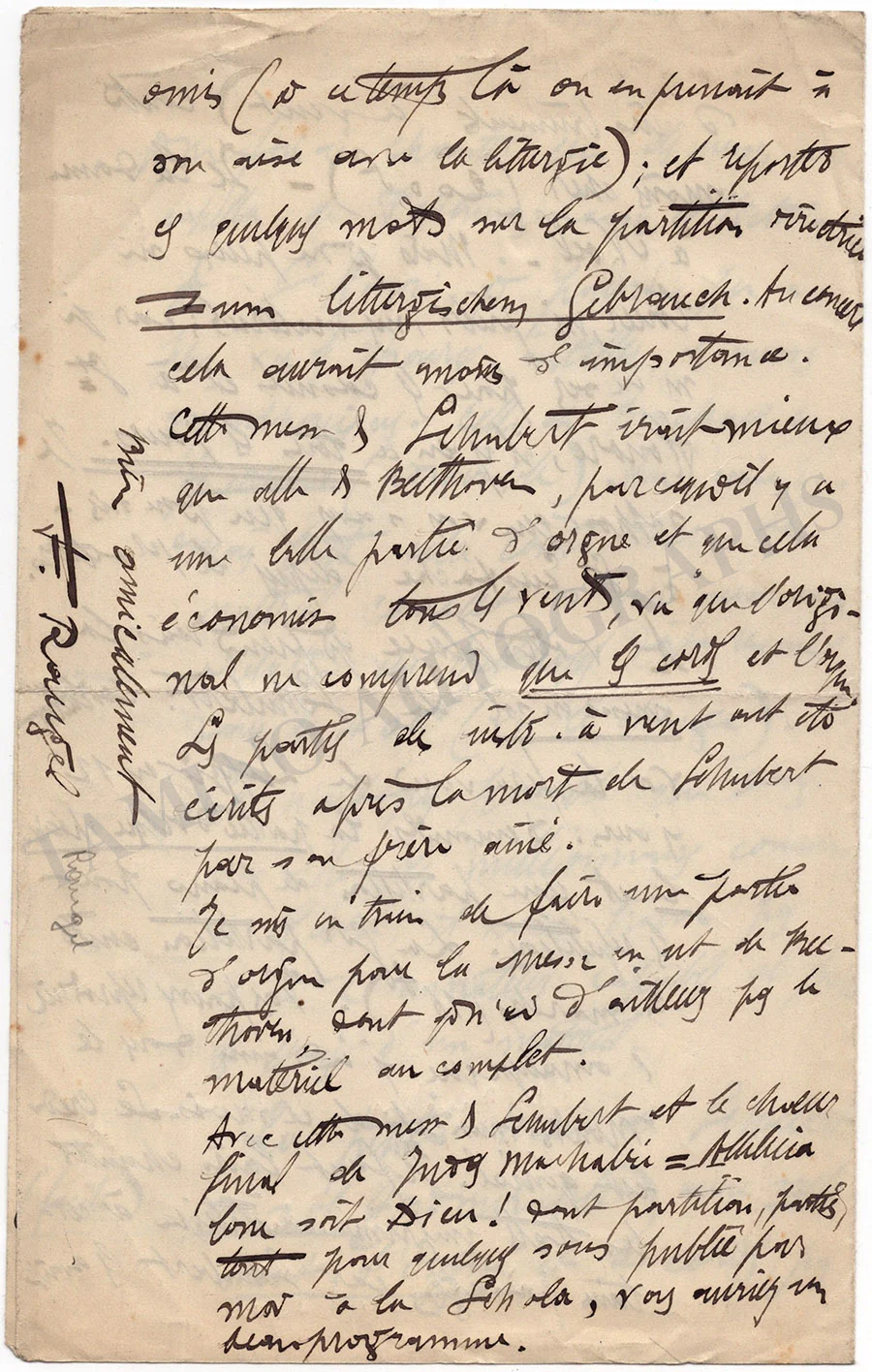 Raugel, Felix - Set of 2 Autograph Letters Signed 1926 & 1928 - Image 5