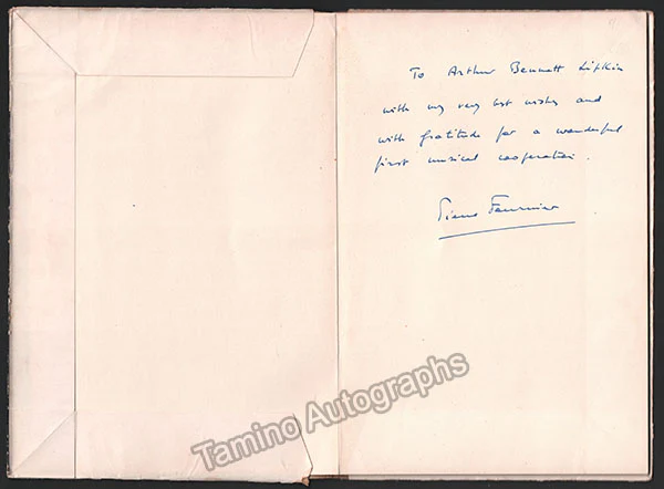 Fournier, Pierre - Signed Biography - Image 2