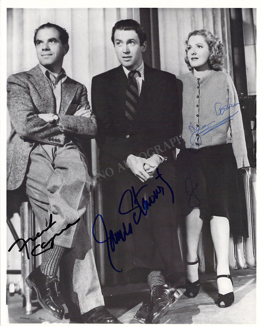 Capra, Frank - Arthur, Jean - Stewart, James - Signed Photograph