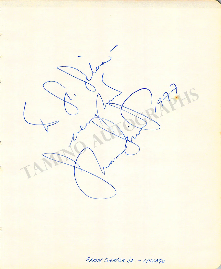 Sinatra, Frank - Sinatra, Frank Jr. - Set of 3 Album Pages Signed - Image 2