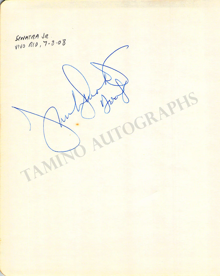 Sinatra, Frank - Sinatra, Frank Jr. - Set of 3 Album Pages Signed - Image 3