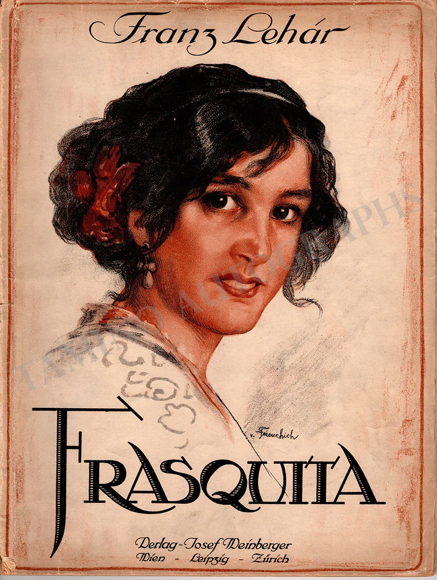 Lehar, Franz - Signed Score "Frasquita" 1922 - Image 2