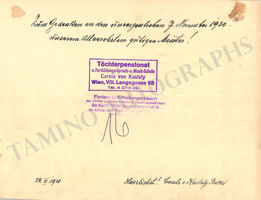 Lehar, Franz - Various Autographs - Image 9