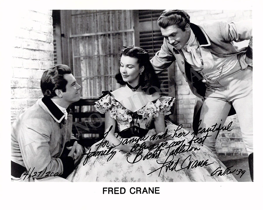 Crane, Fred - Signed Photograph in "Gone With The Wind"
