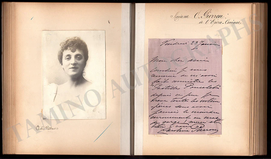 French Artists - Signed Opera Comique Autograph Book - Image 10