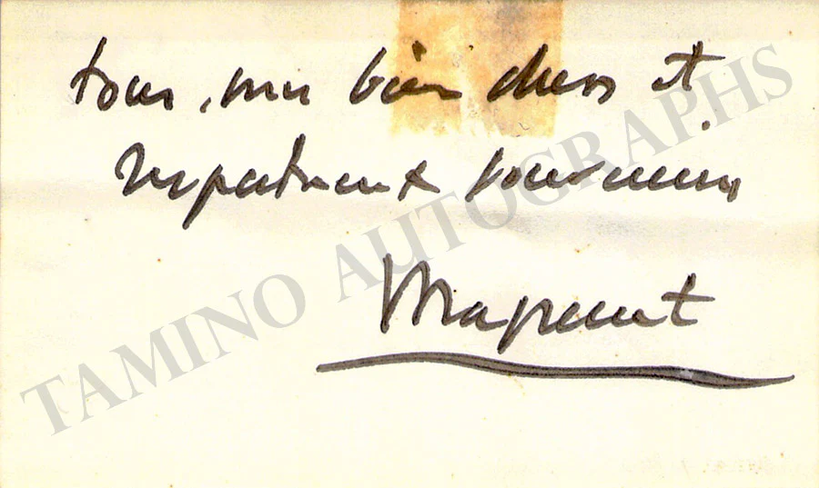 French Composers - Signed Visiting Cards (Various Options) - Image 12