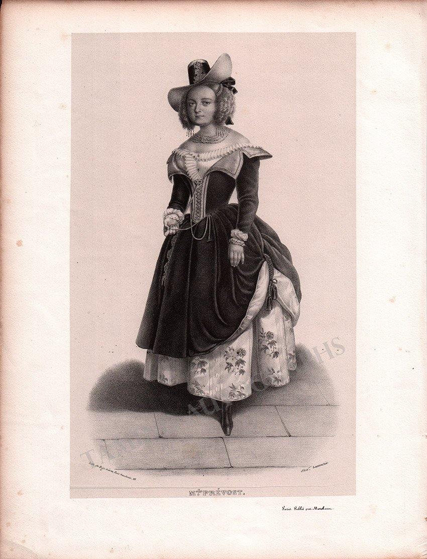 French Female Actresses and Singers - Set of 29 Original Lithographs ca. 1841-1842 - Image 12