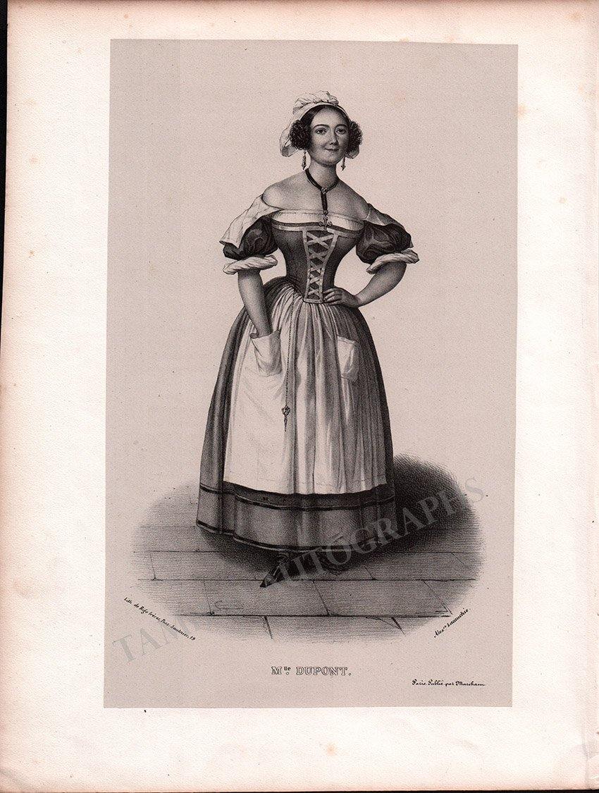 French Female Actresses and Singers - Set of 29 Original Lithographs ca. 1841-1842 - Image 13