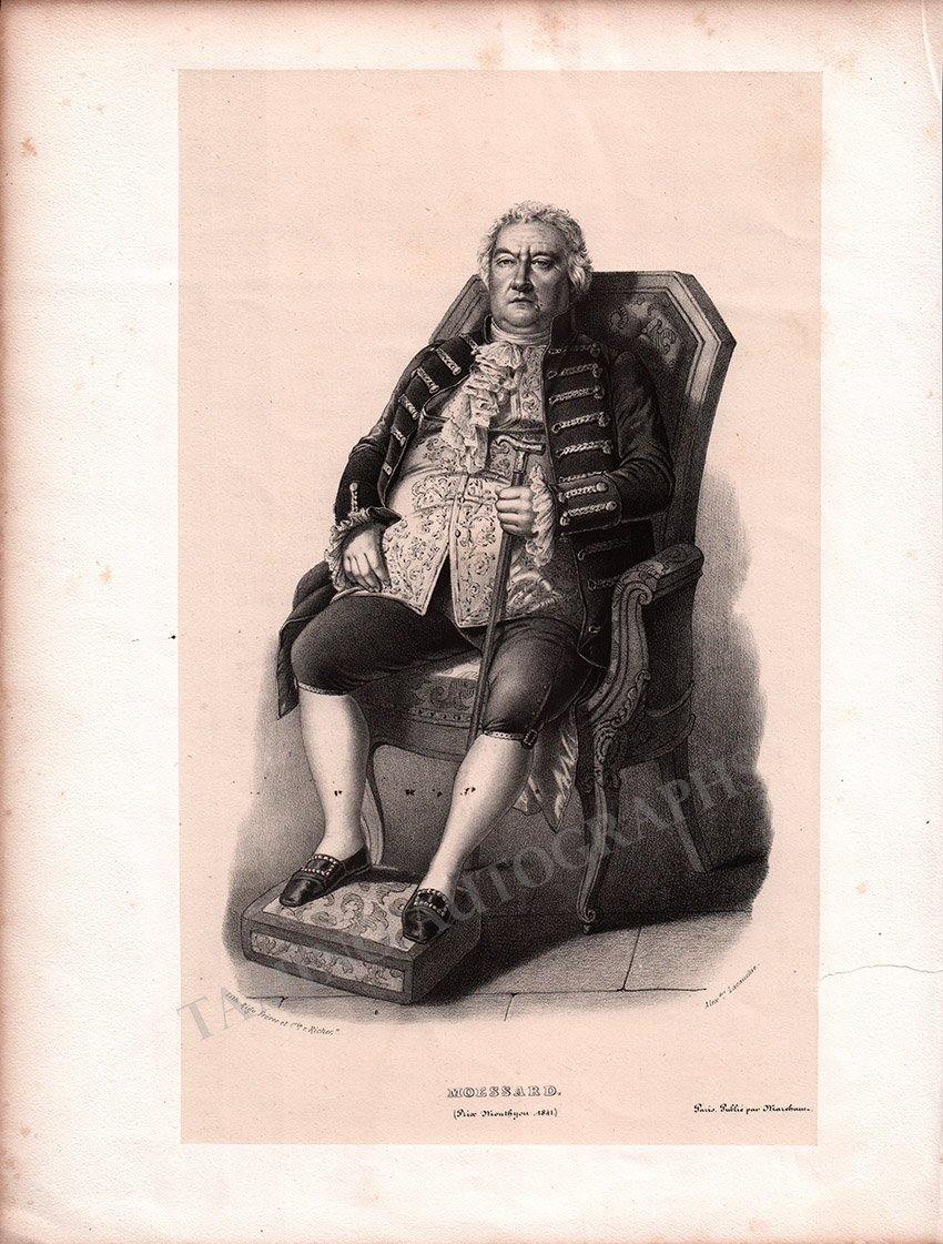 French Male Actors and Singers - Set of 44 Original Lithographs ca. 1841-1842 - Image 26