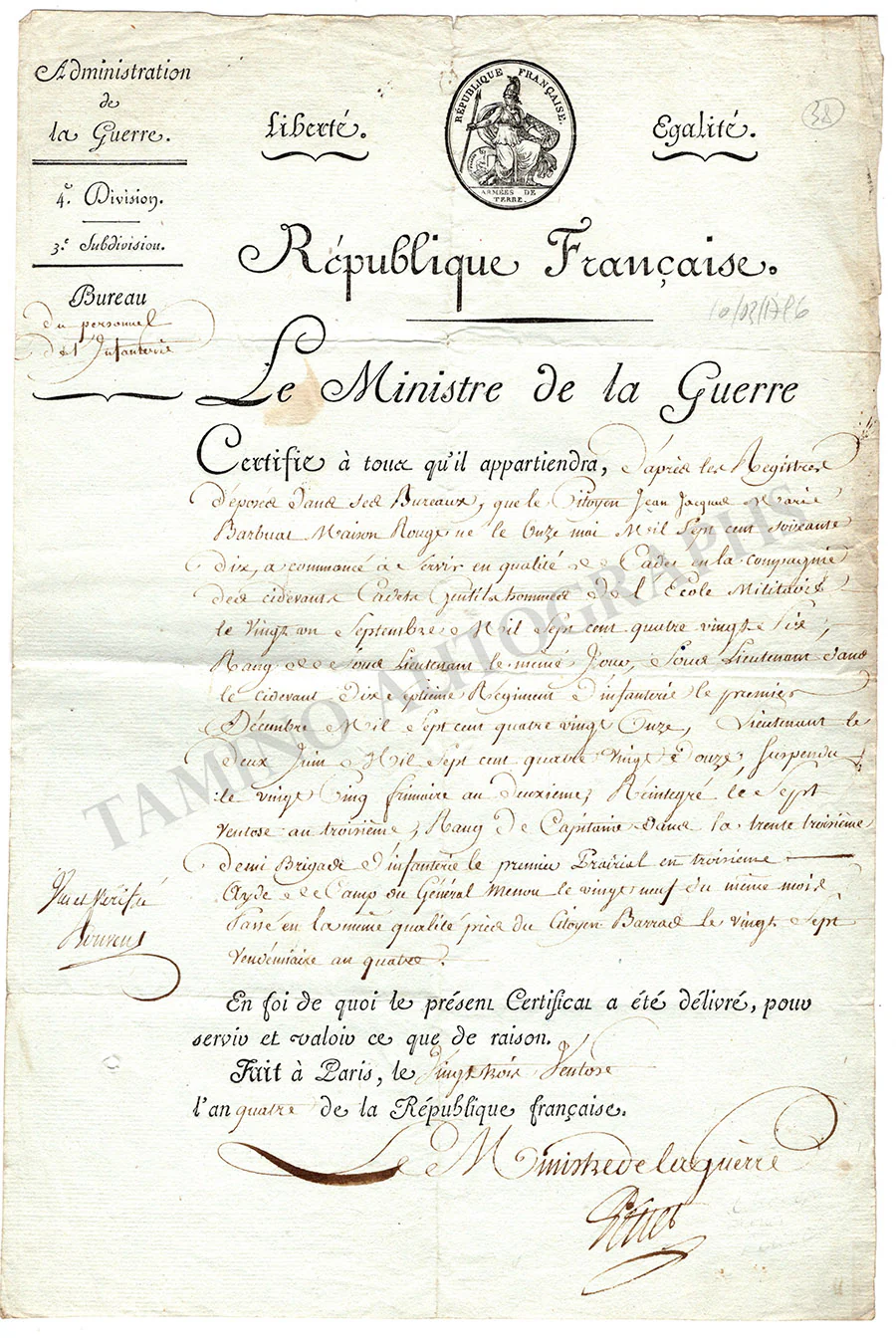 French Revolutionary, First Republic & Empire Collection of 40 Signed Documents - Image 20