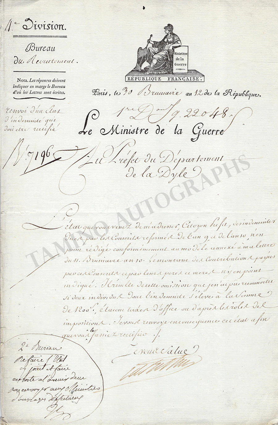 French Revolutionary, First Republic & Empire Collection of 40 Signed Documents - Image 58