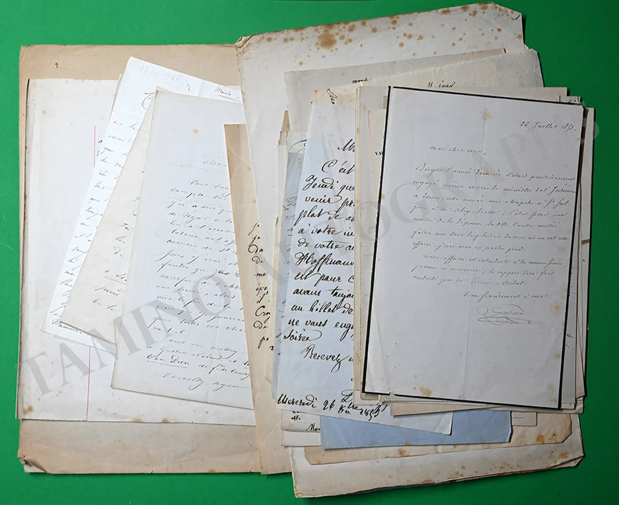 French Theater 1825-1875 - Large Collection of Letters, Documents and Photographs - Image 2
