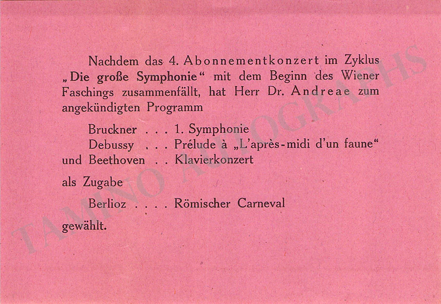 Gulda, Friedrich - Set of 8 Concert Programs Vienna 1946-1961 - Image 10