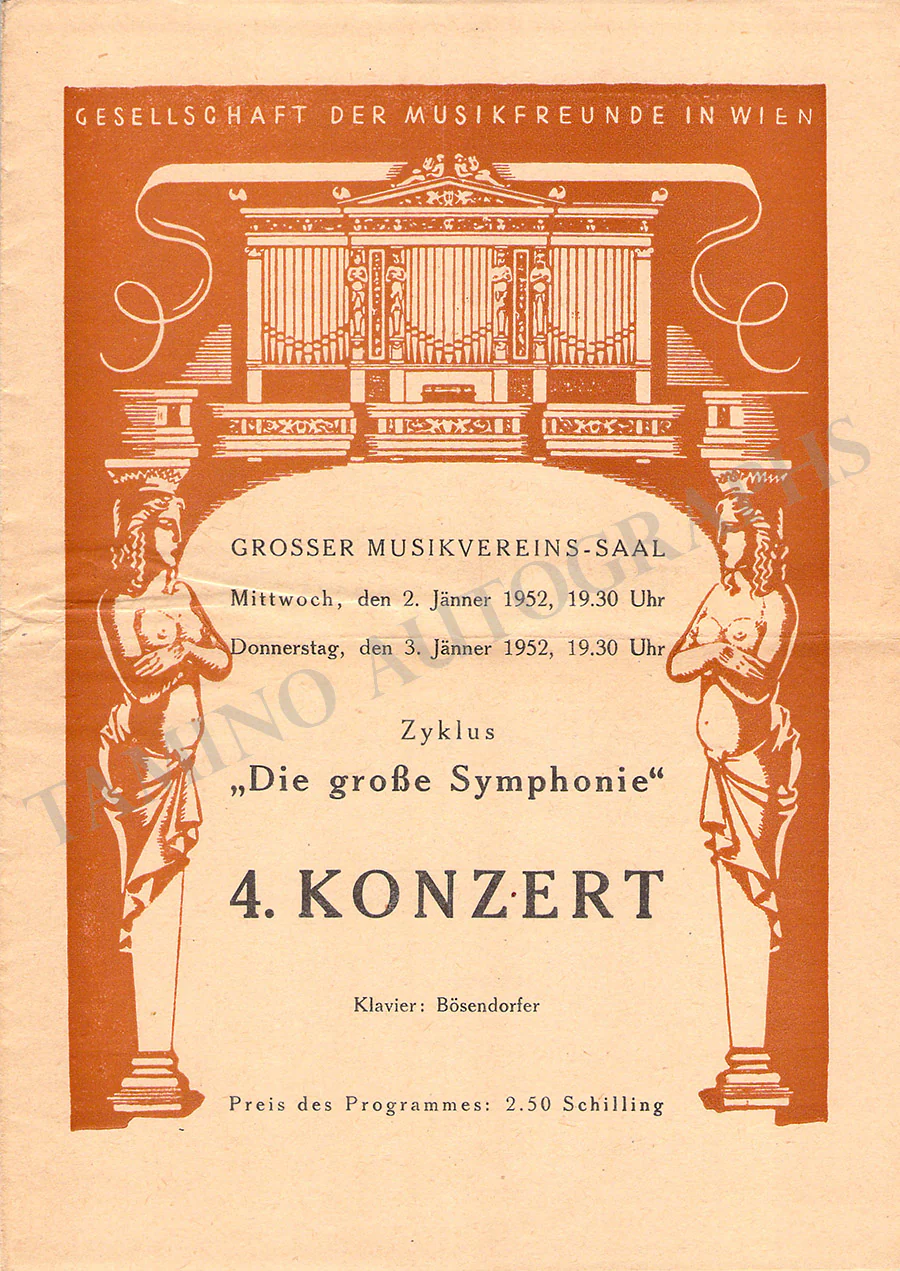 Gulda, Friedrich - Set of 8 Concert Programs Vienna 1946-1961 - Image 8