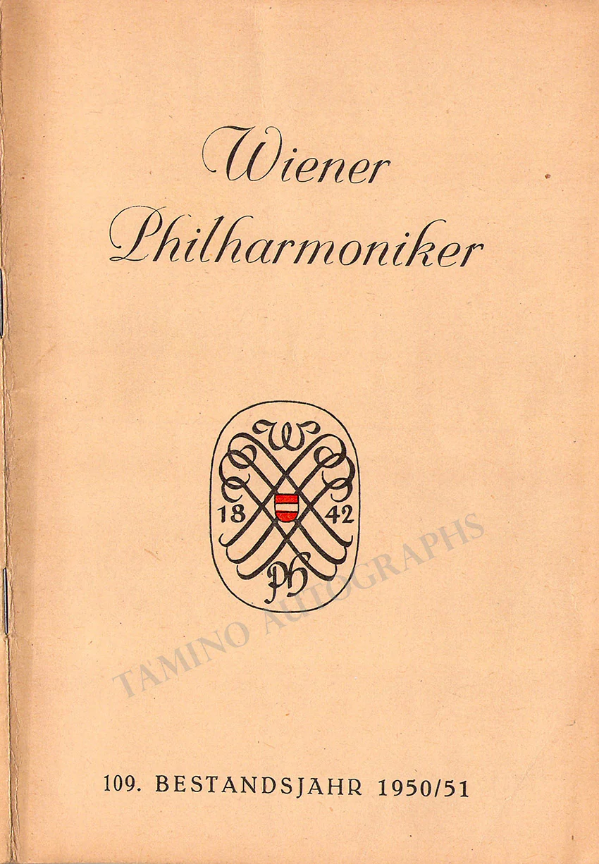 Busch, Fritz - Signed Program Vienna 1950 - Image 2