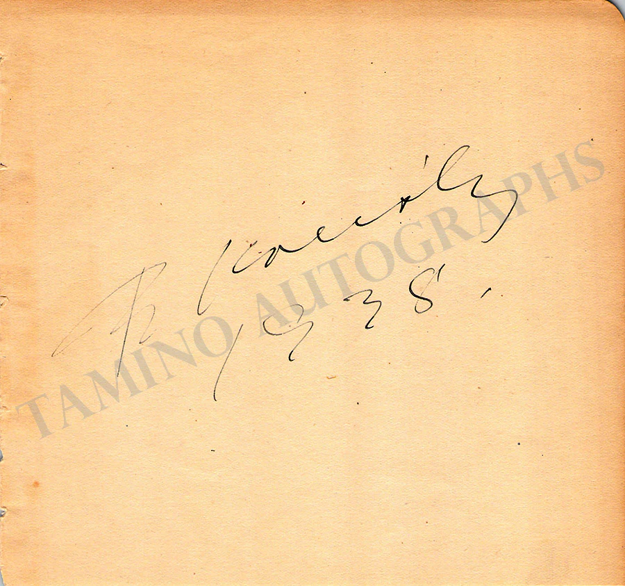 Kreisler, Fritz - Signed Album Page 1938