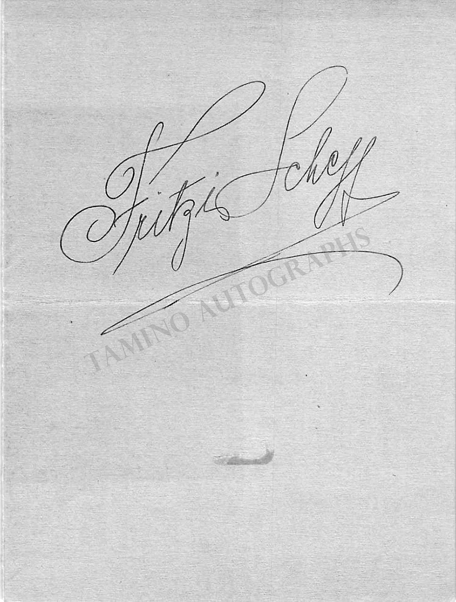 Scheff, Fritzi - Signed Album Page