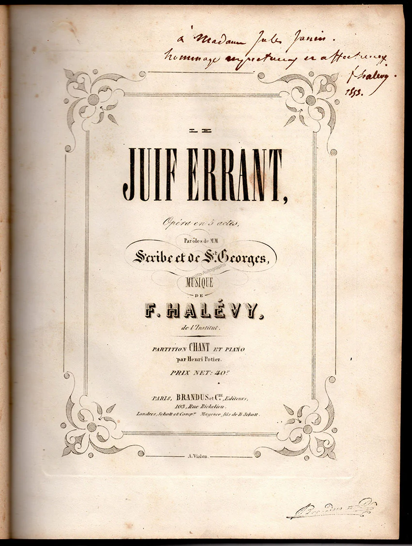 Halevy, Fromental - Autograph Manuscripts (Various Options) - Image 3
