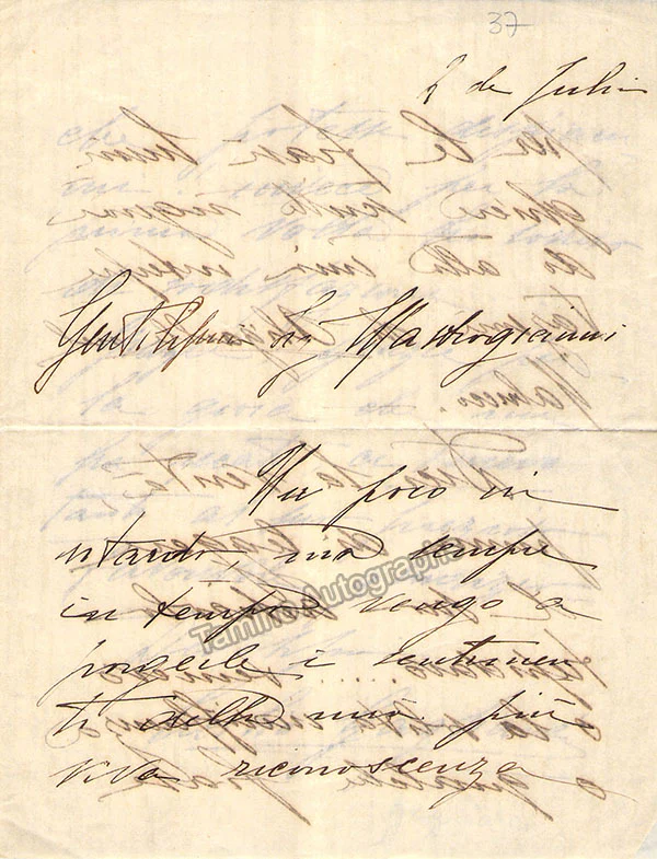 Gagliardi, Cecilia - Autograph Letter Signed