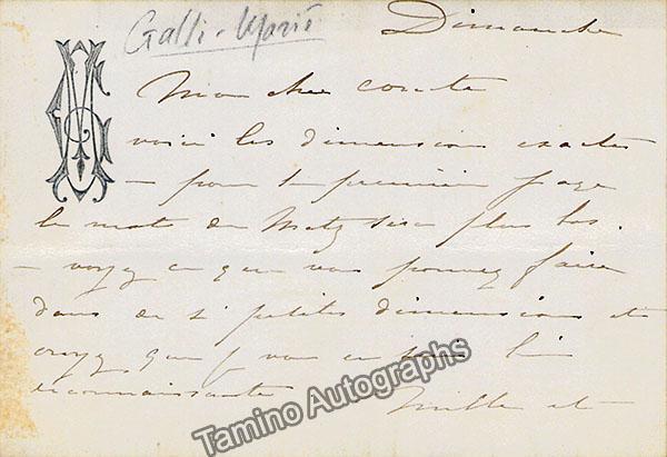 Galli-Marie, Celestine - Various Manuscripts - Image 6