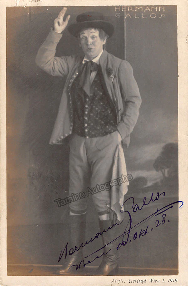 GALLOS, Hermann (Various Autographs) - Image 8