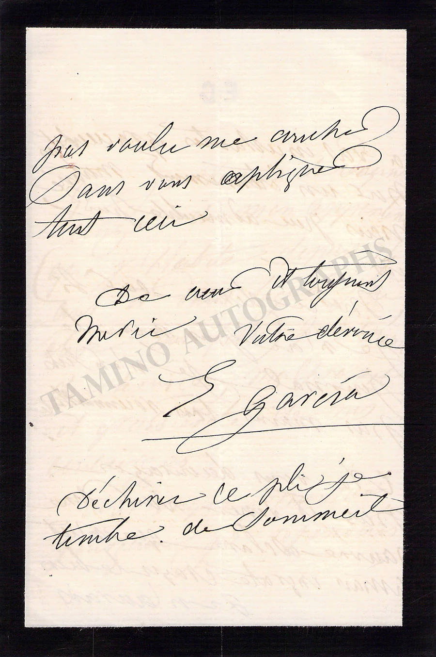 Garcia, Eugenia - Set of 4 Autograph Letters Signed - Image 5