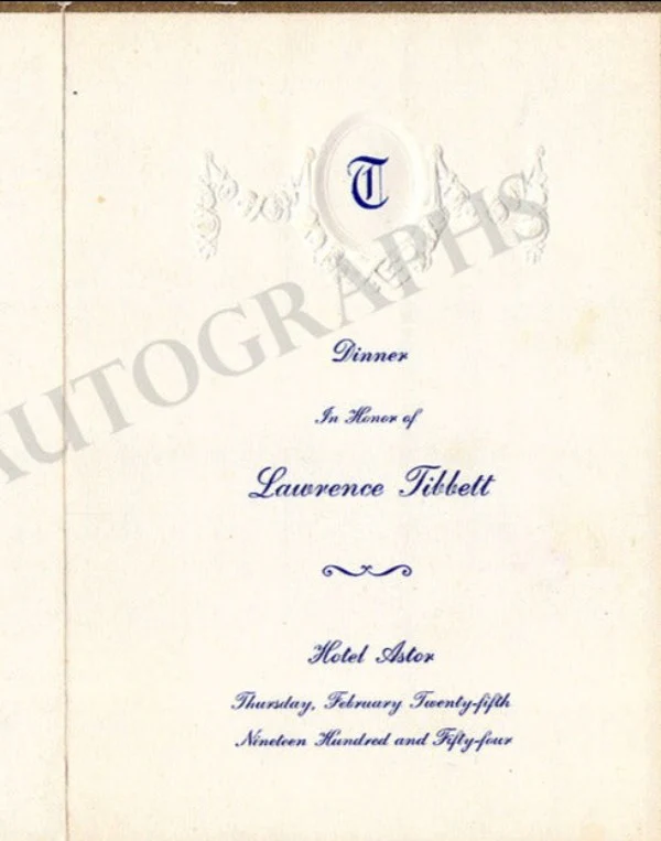 Garden, Mary - Signed Card