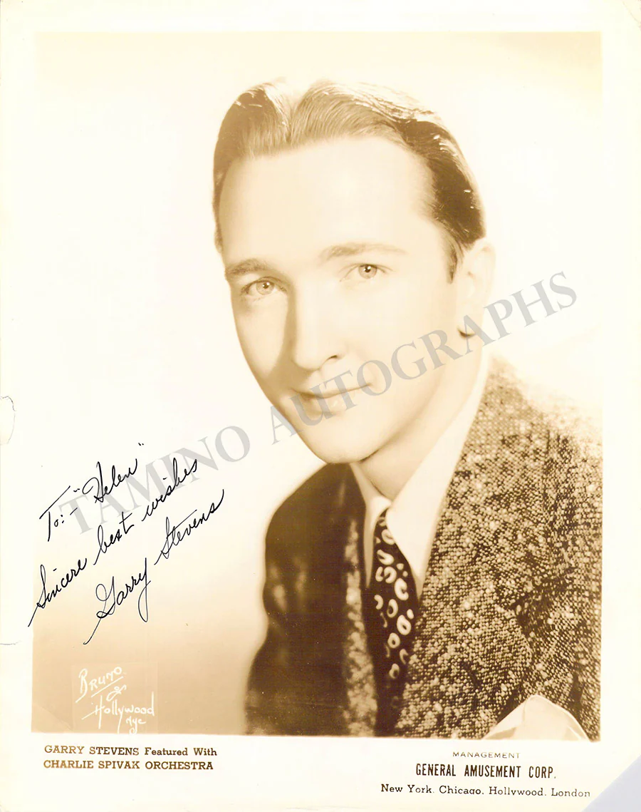 Stevens, Garry - Signed Photograph