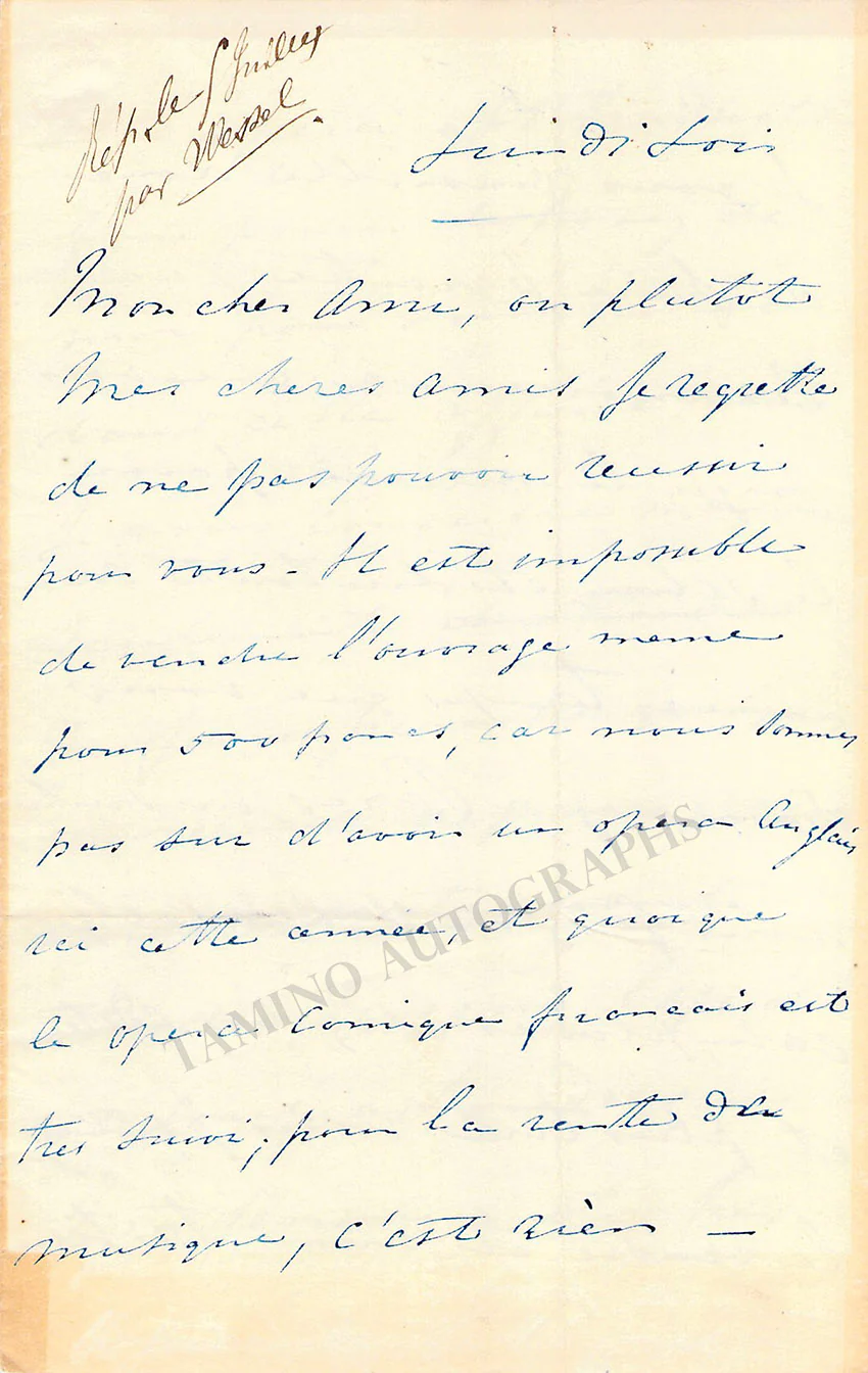 Osborne, George Alexander - Set of 5 Autograph Letters Signed - Image 8