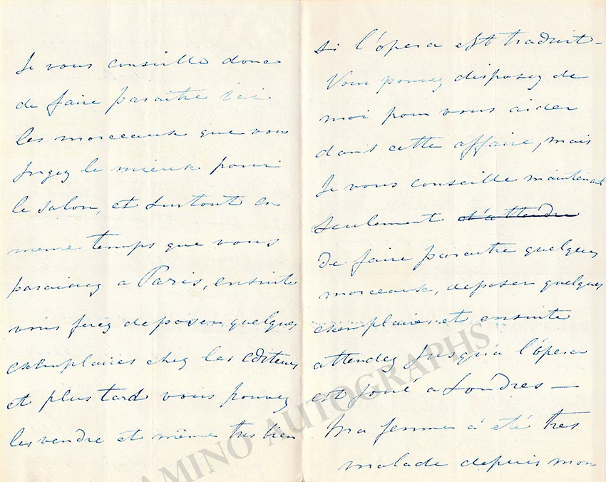 Osborne, George Alexander - Set of 5 Autograph Letters Signed - Image 9