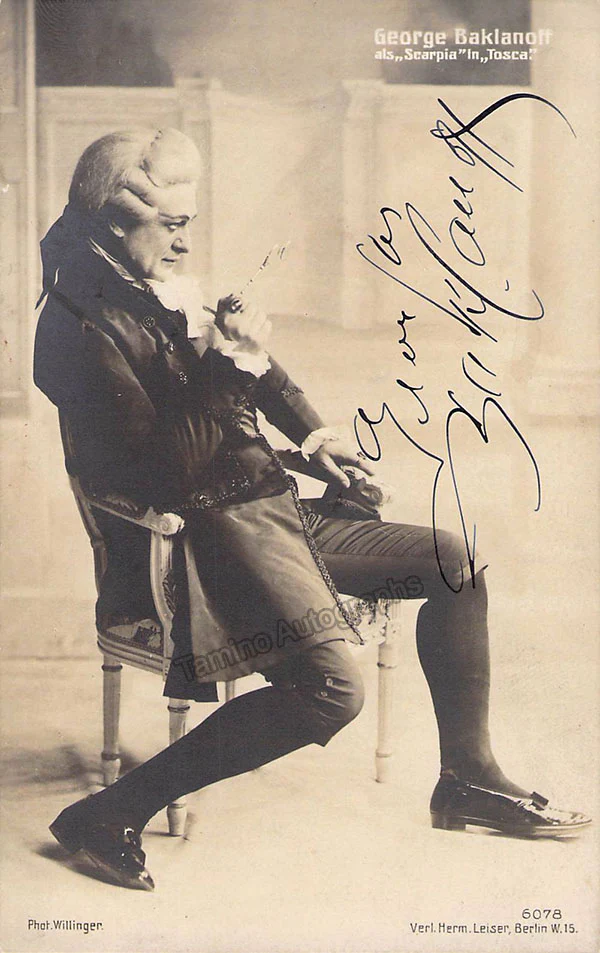 Baklanoff, Georges - Various Autographs - Image 9